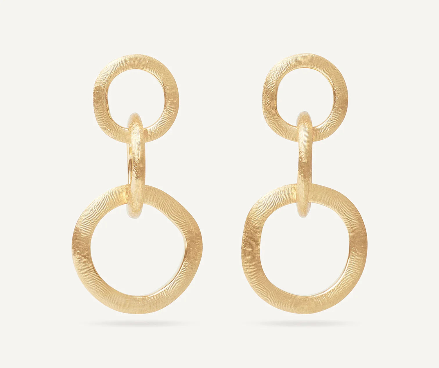 Jaipur Link Drop Earrings in Yellow Gold