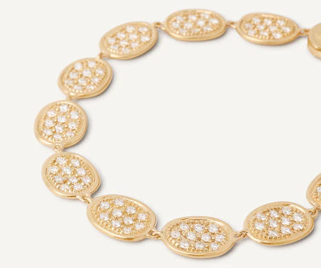 Lunaria Diamond Pavé Bracelet in Yellow Gold