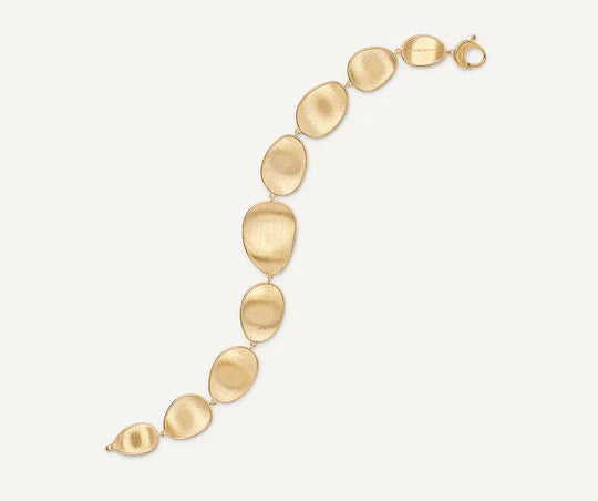 Lunaria Graduated Medium Bracelet in Yellow Gold
