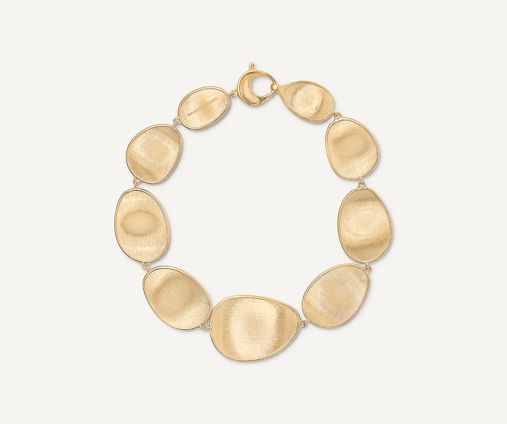 Lunaria Graduated Medium Bracelet in Yellow Gold