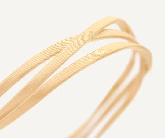 Marrakech 3-Strand Coil Bracelet in Yellow Gold