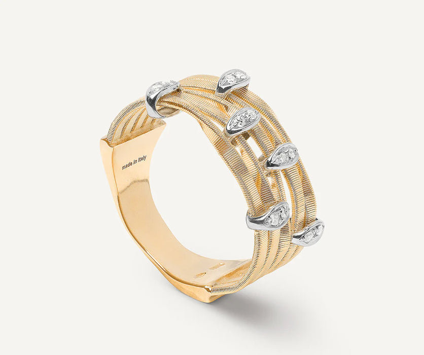 Marrakech Onde 5-Strand Coil Ring in Yellow Gold