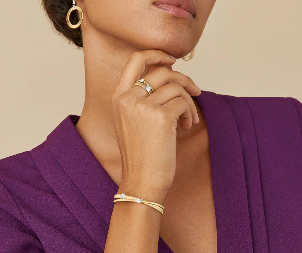 Masai Two Strand Crossover Diamond Bracelet