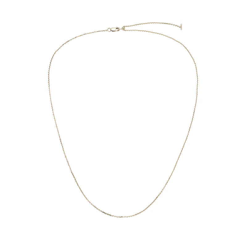 Pulley Adjustable Chain in Yellow Gold