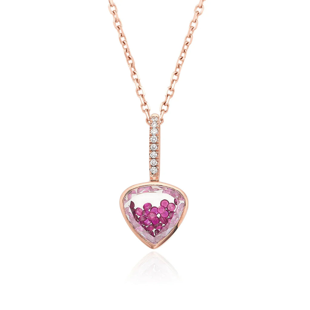 Naipe Ruby Charm in Rose Gold