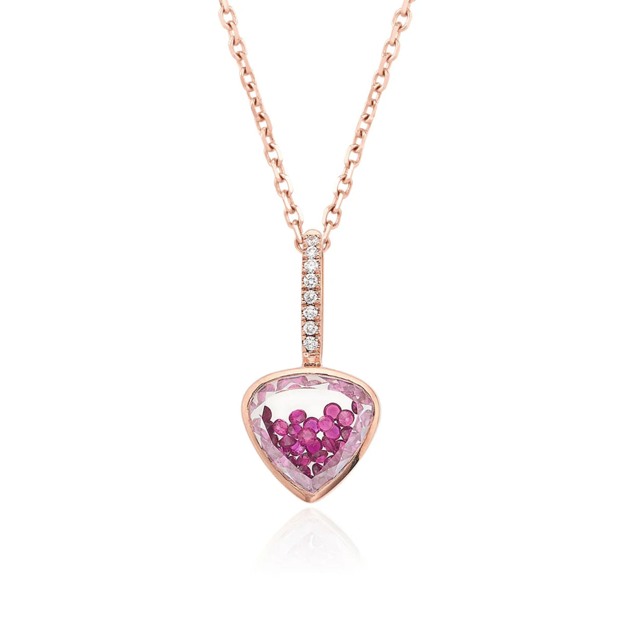 Naipe Ruby Charm in Rose Gold