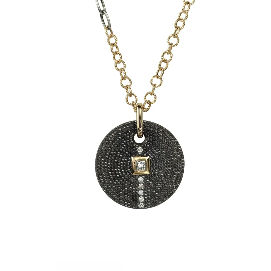 Nan Pendant in Blackened Sterling Silver