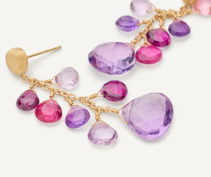 Paradise Multi-Strand Earrings in Yellow Gold