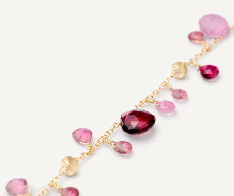 Paradise Pink Tourmaline Bracelet in Yellow Gold