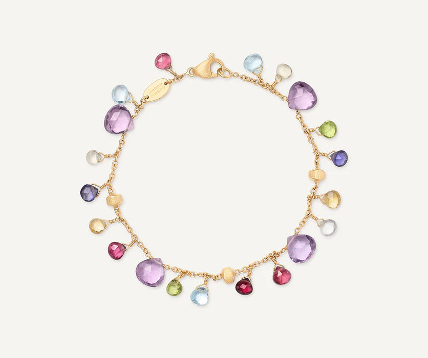 Paradise Mixed Gemstone Bracelet in Yellow Gold