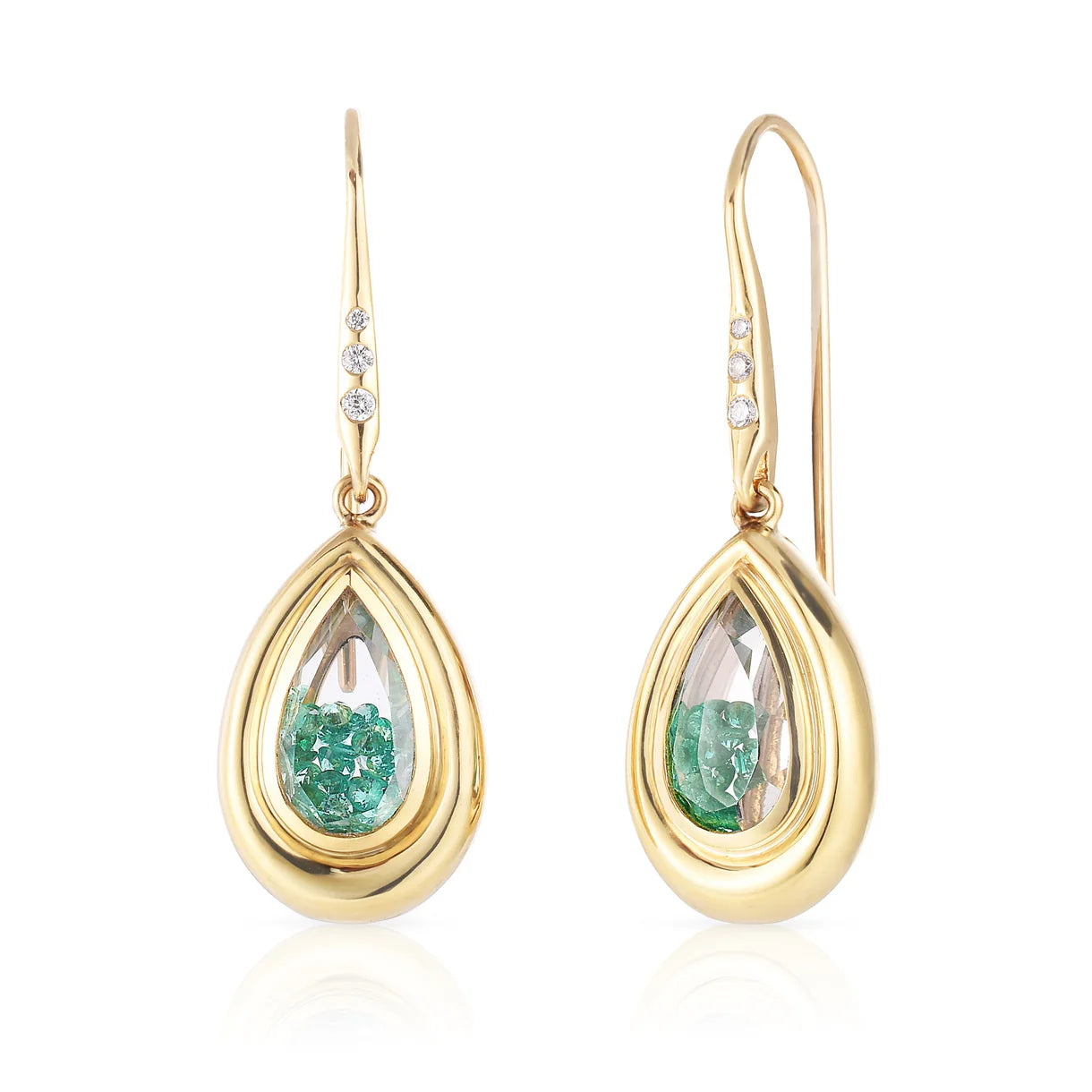 Pingo Shaker Earrings in Yellow Gold