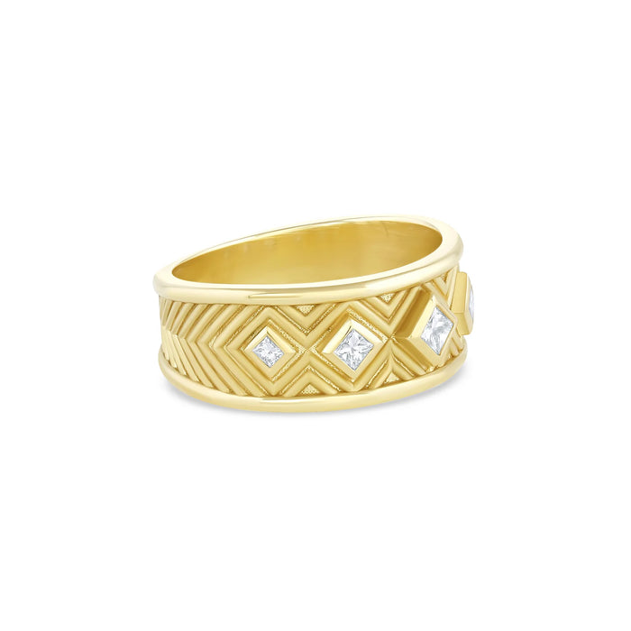 Pure Energy Diamond Band in Yellow Gold