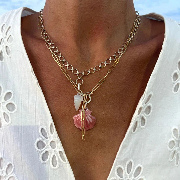 Small Paperclip Chain in Yellow Gold