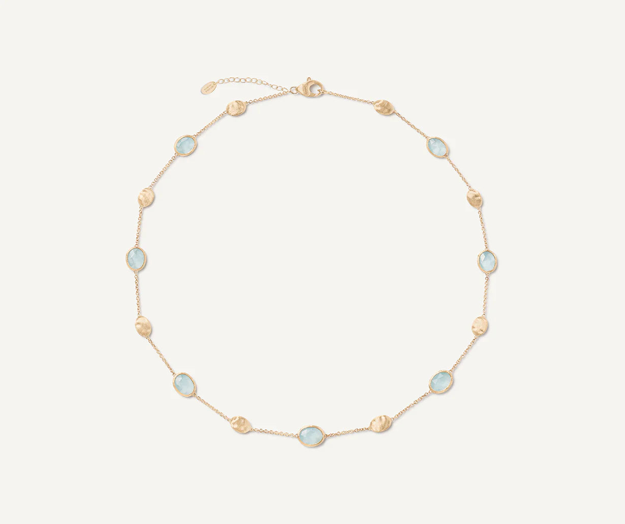 Siviglia Aquamarine Necklace in Yellow Gold