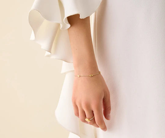 Siviglia Small Bean Bracelet in Yellow Gold