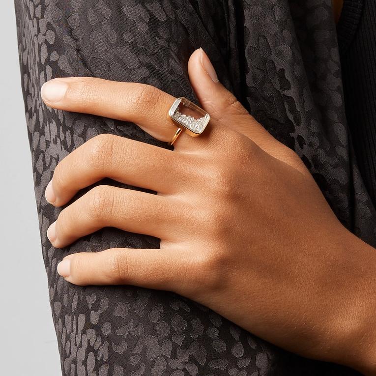 Ten Fourteen Ring in Yellow Gold