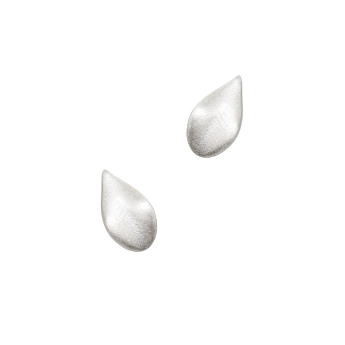 Leaf #1 Stud Earrings in Sterling Silver