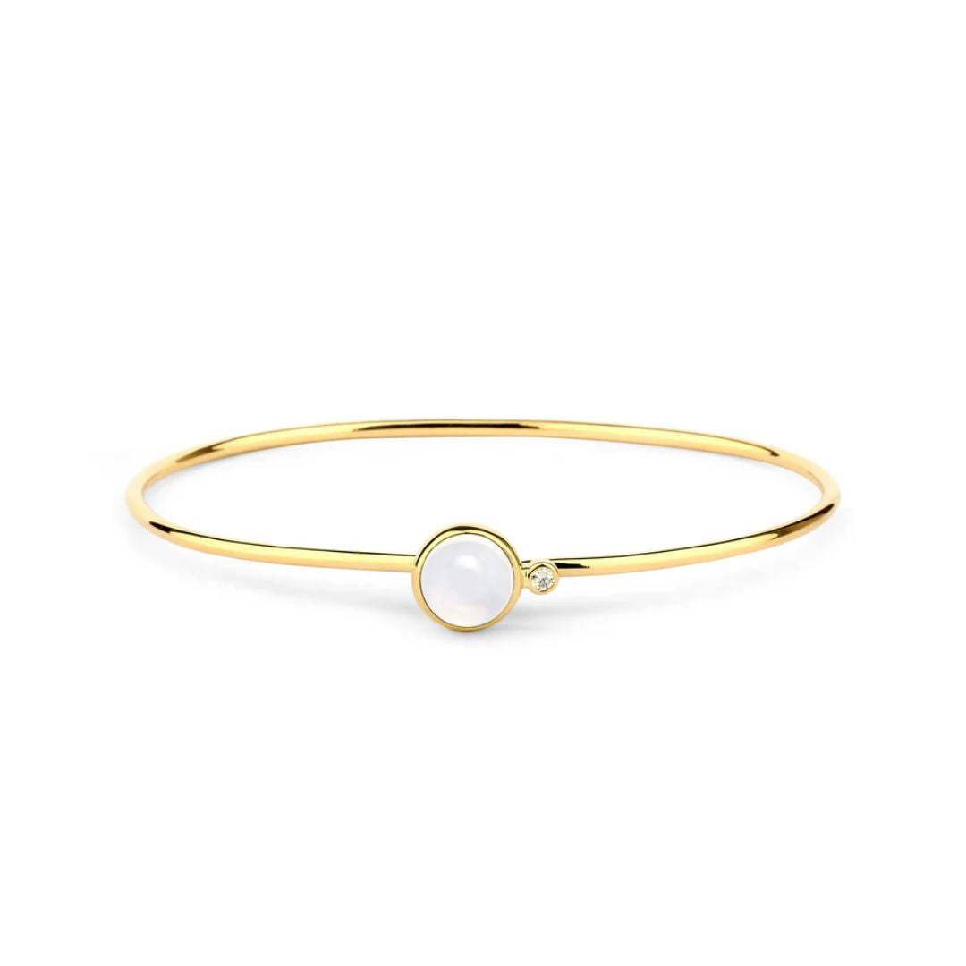 Candy Moon Quartz and Diamond Bracelet in Yellow Gold