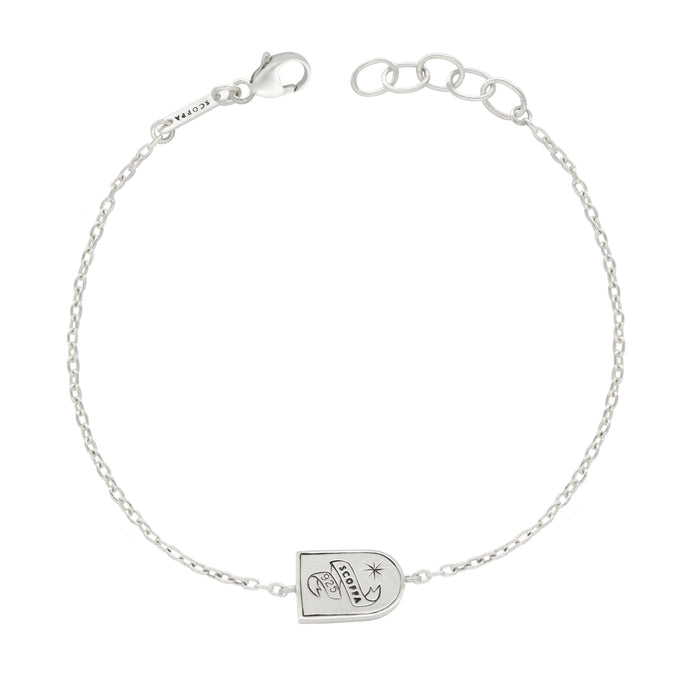 Mini Sundial Arch Bracelet in Sterling Silver
