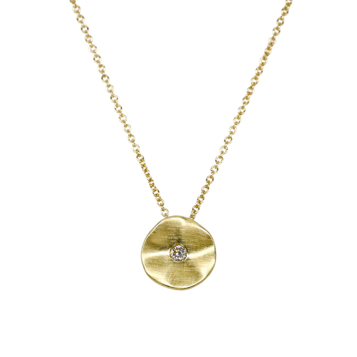 Seed Diamond Necklace in Yellow Gold