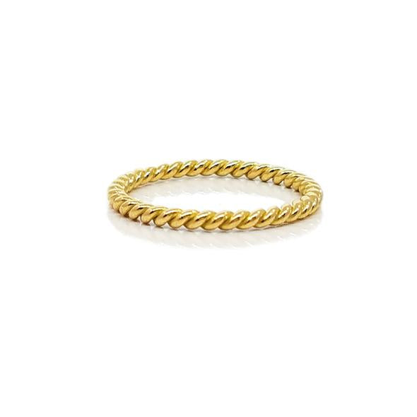 Rope Band in Yellow Gold