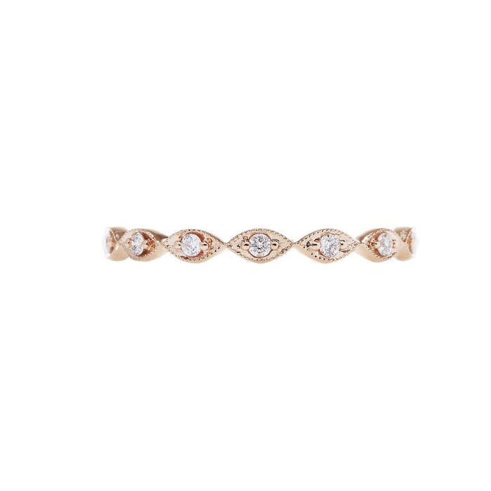The Eleanor Diamond Band in Rose Gold
