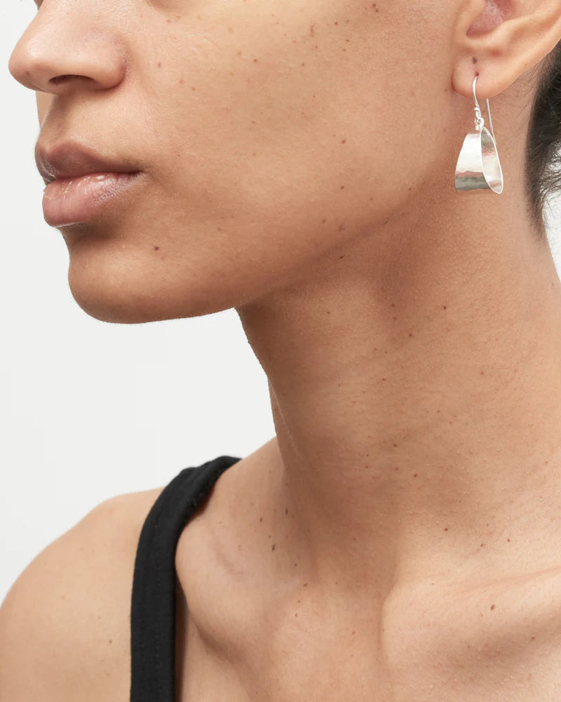 Belle Small Drop Earrings in Sterling silver