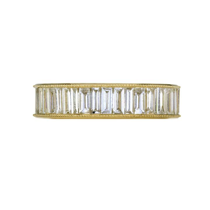 Heritage Baguette Diamond Band in Yellow Gold