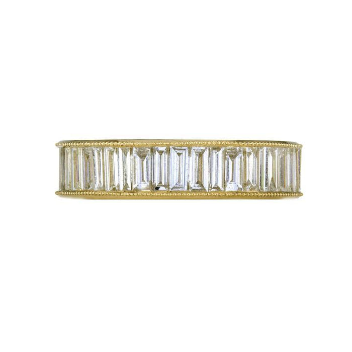 The Heritage Baguette Diamond Band in Yellow Gold
