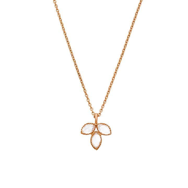 Lilah Diamond Necklace in Rose Gold