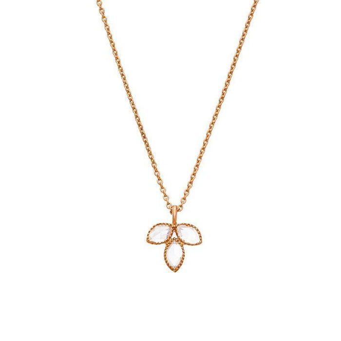 The Lilah Diamond Necklace in Rose Gold