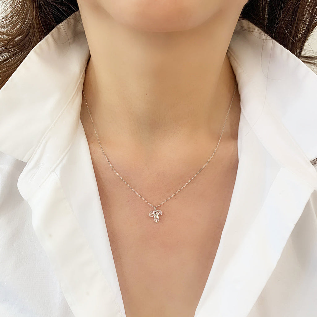 Lilah Marquise Rose Cut Diamond Necklace