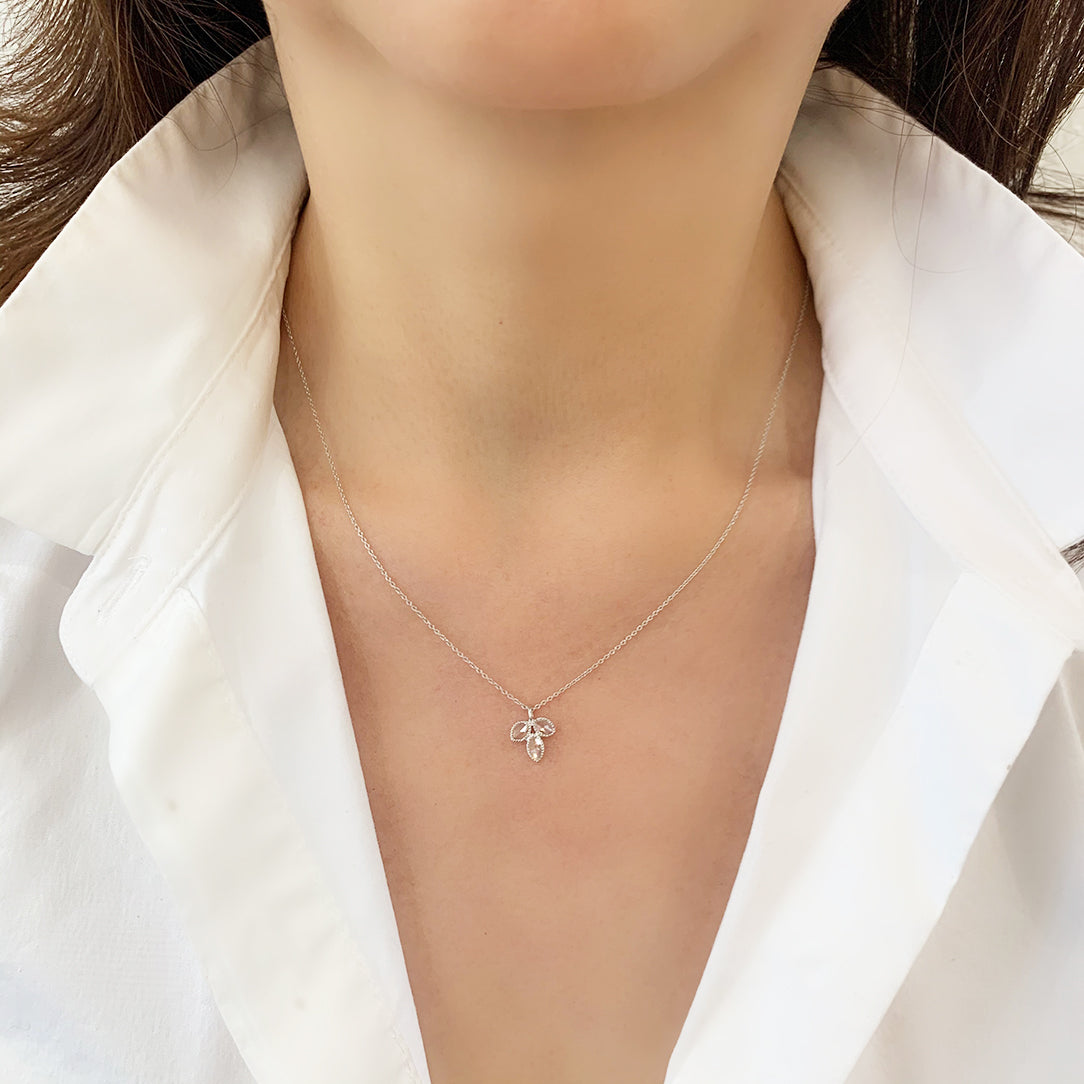 Lilah Marquise Rose Cut Diamond Necklace