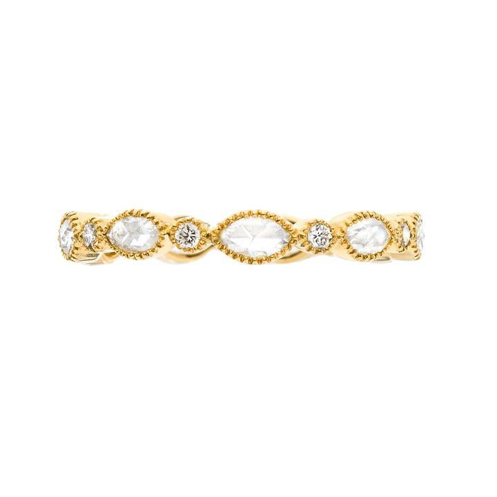 Amara Diamond Band in Yellow Gold