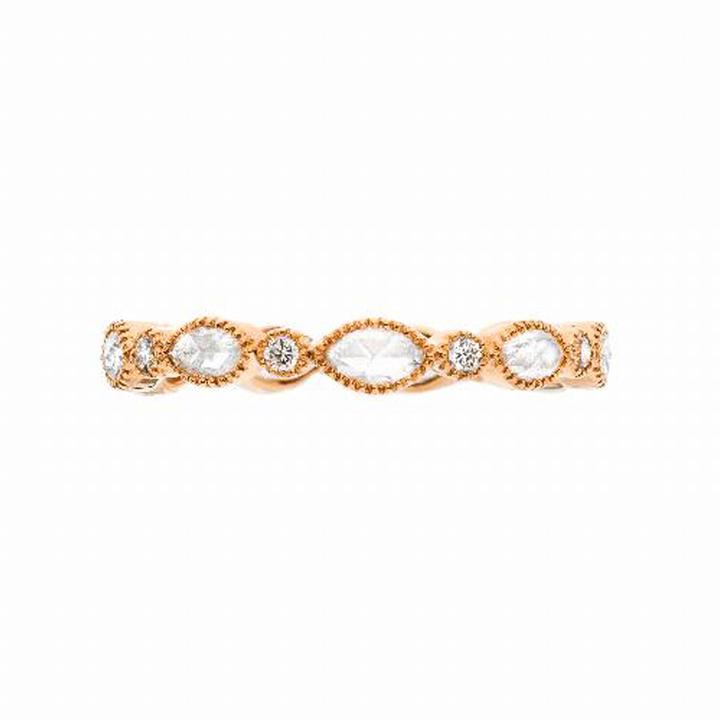 Amara Diamond Band in Rose Gold