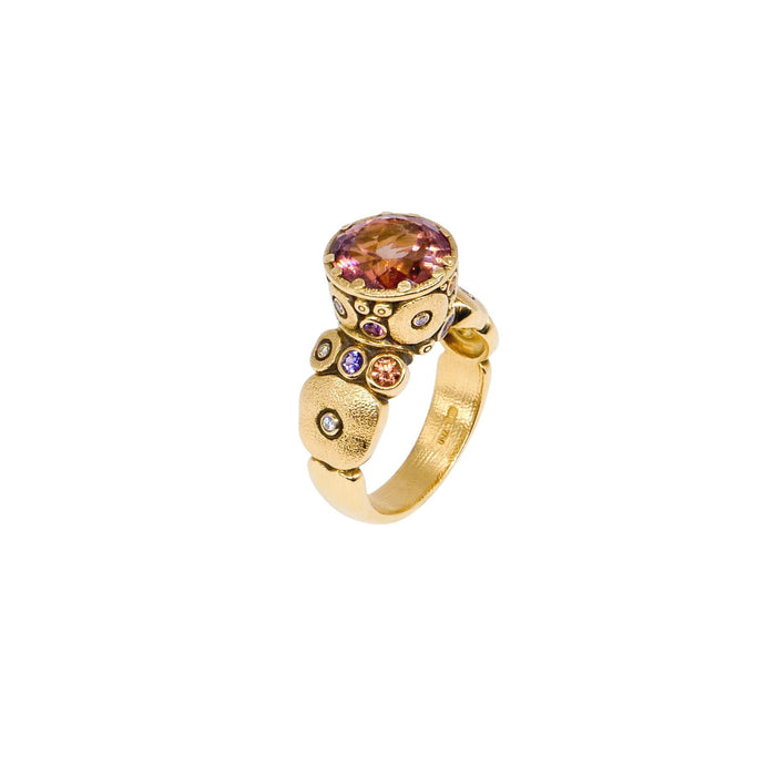 Orchard Ring with Peach Tourmaline