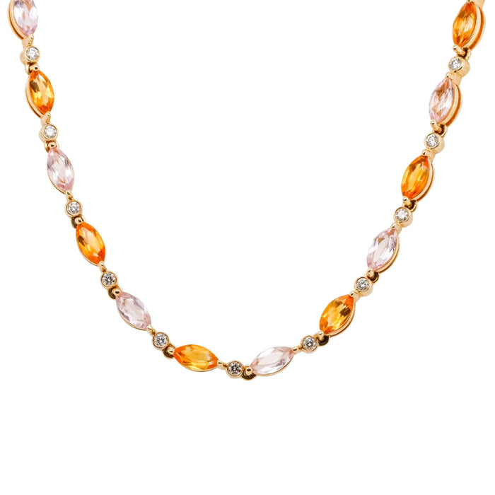 Flora Necklace in Yellow Gold
