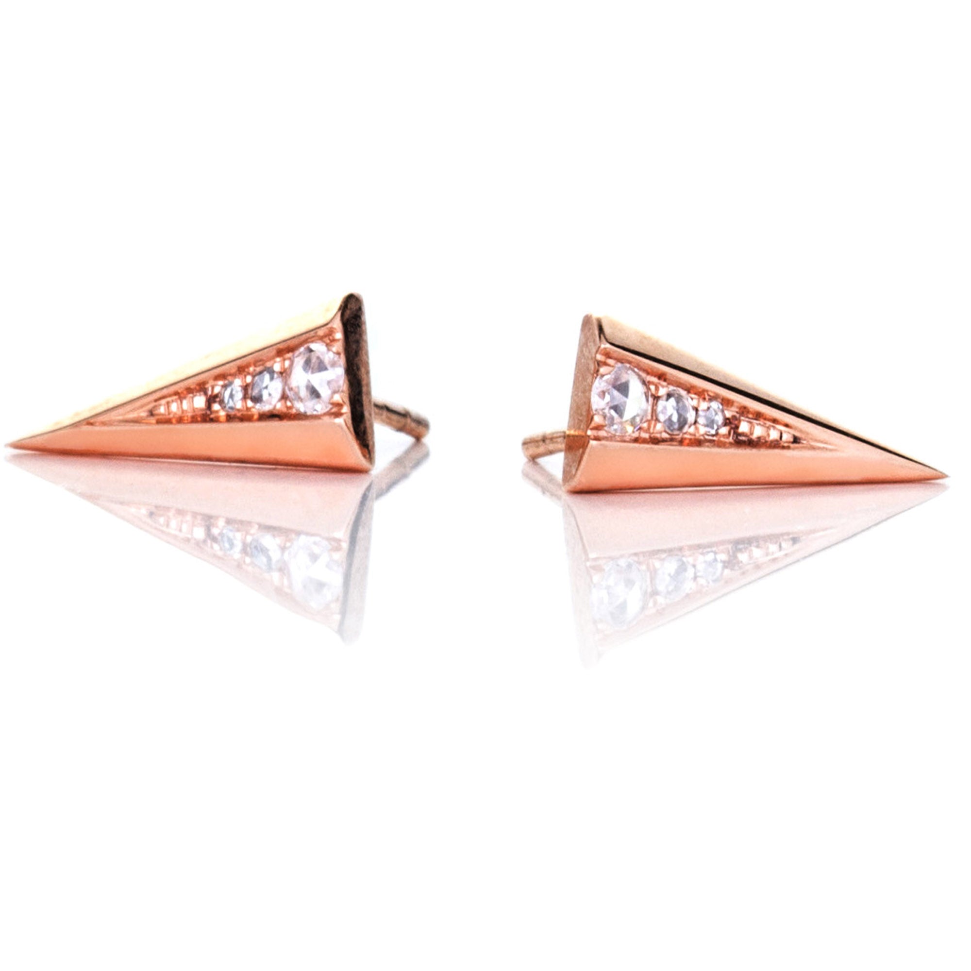 Small Diamond Spike Studs