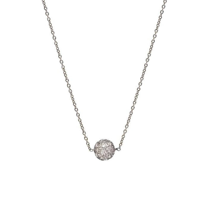 The Disco Necklace in White Gold