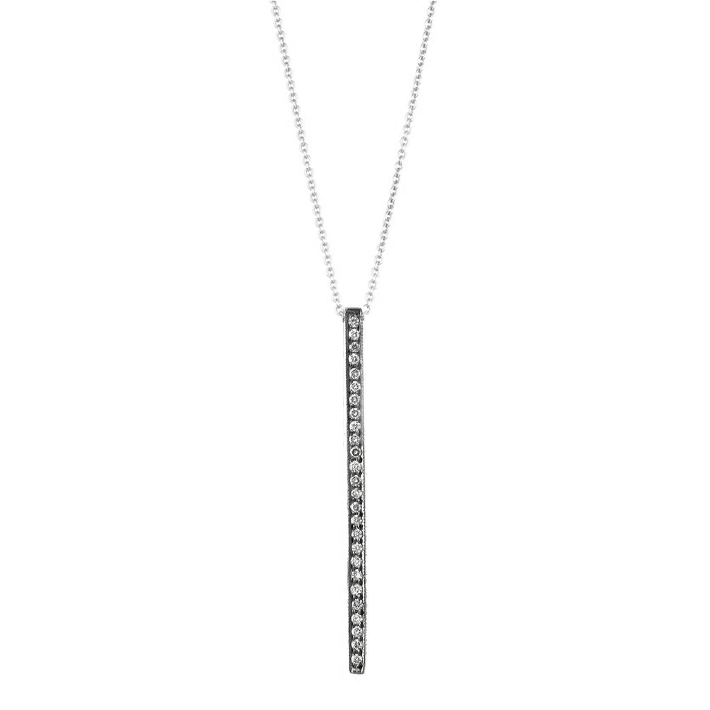 Alice Diamond Bar Necklace in Yellow Gold