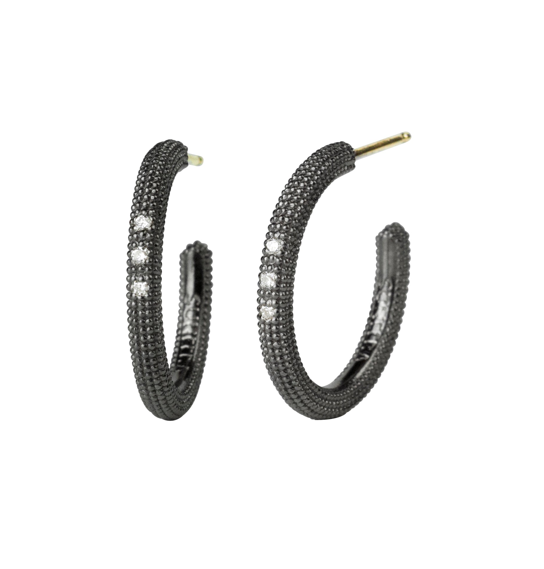 Avni Hoops in Sterling Silver