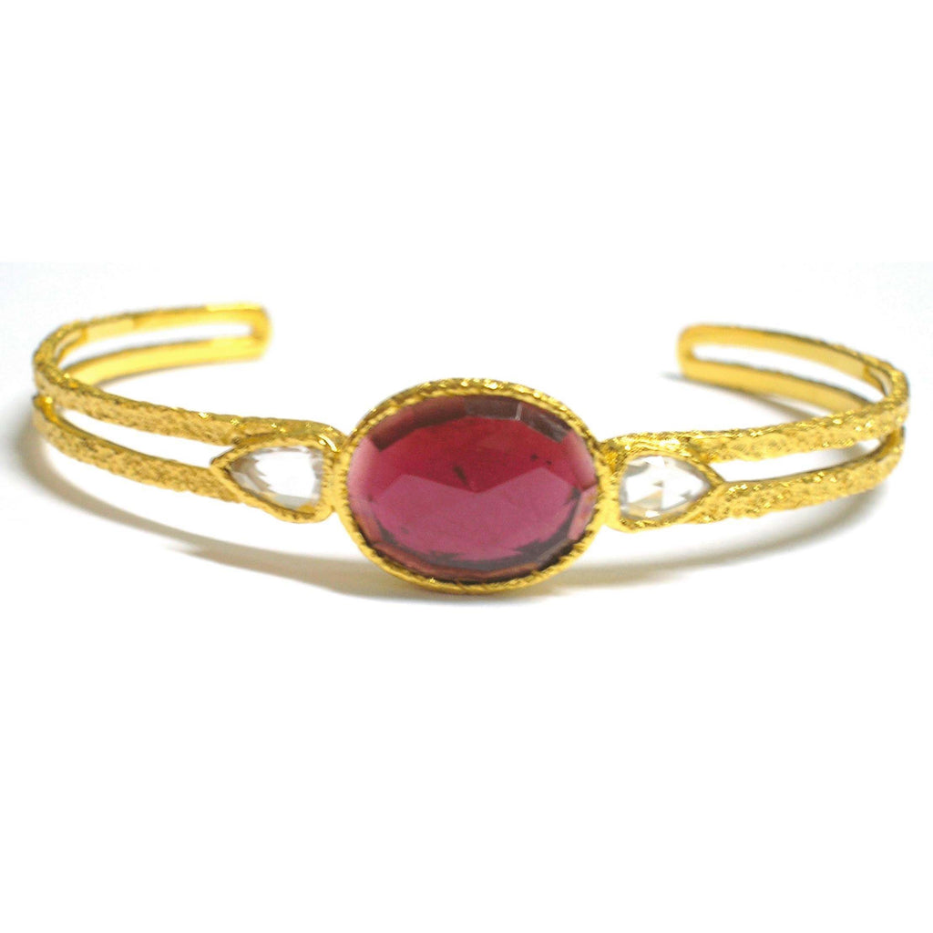 Organic Beauty Garnet Cuff