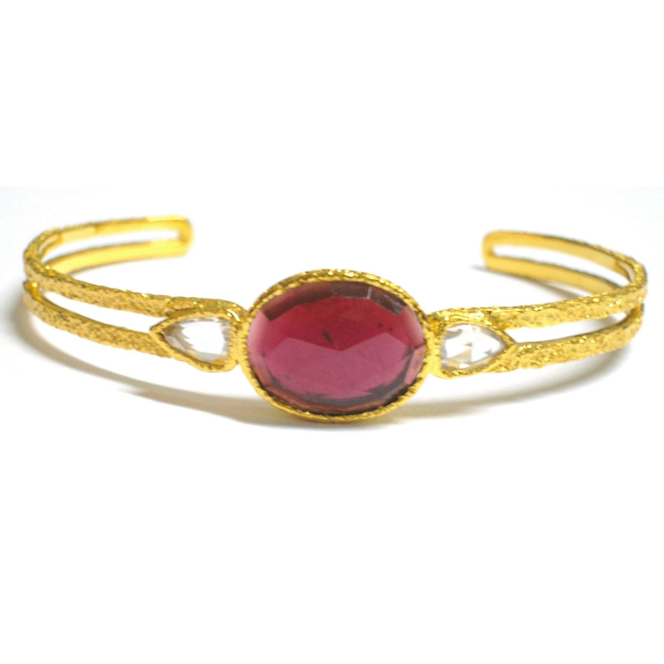 Organic Beauty Garnet Cuff