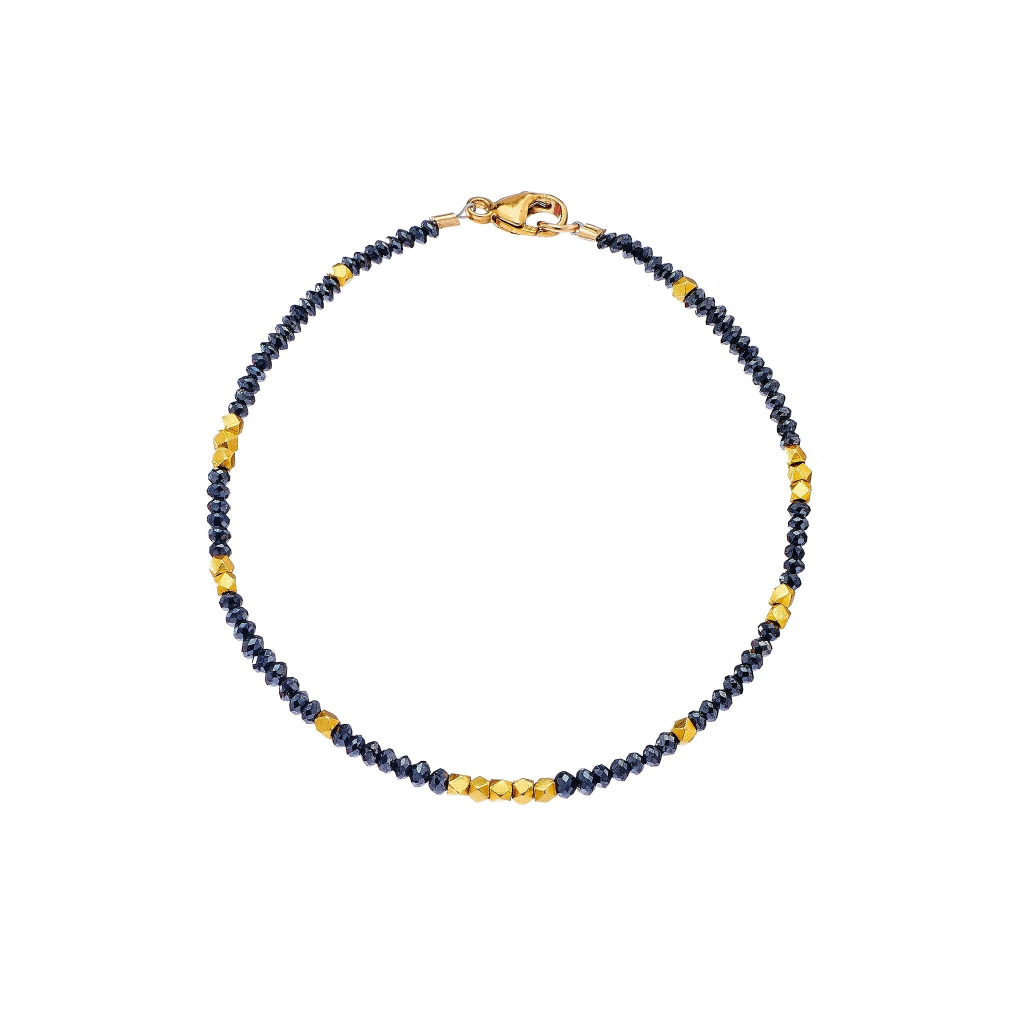 Noir Black Diamond and Gold Bracelet