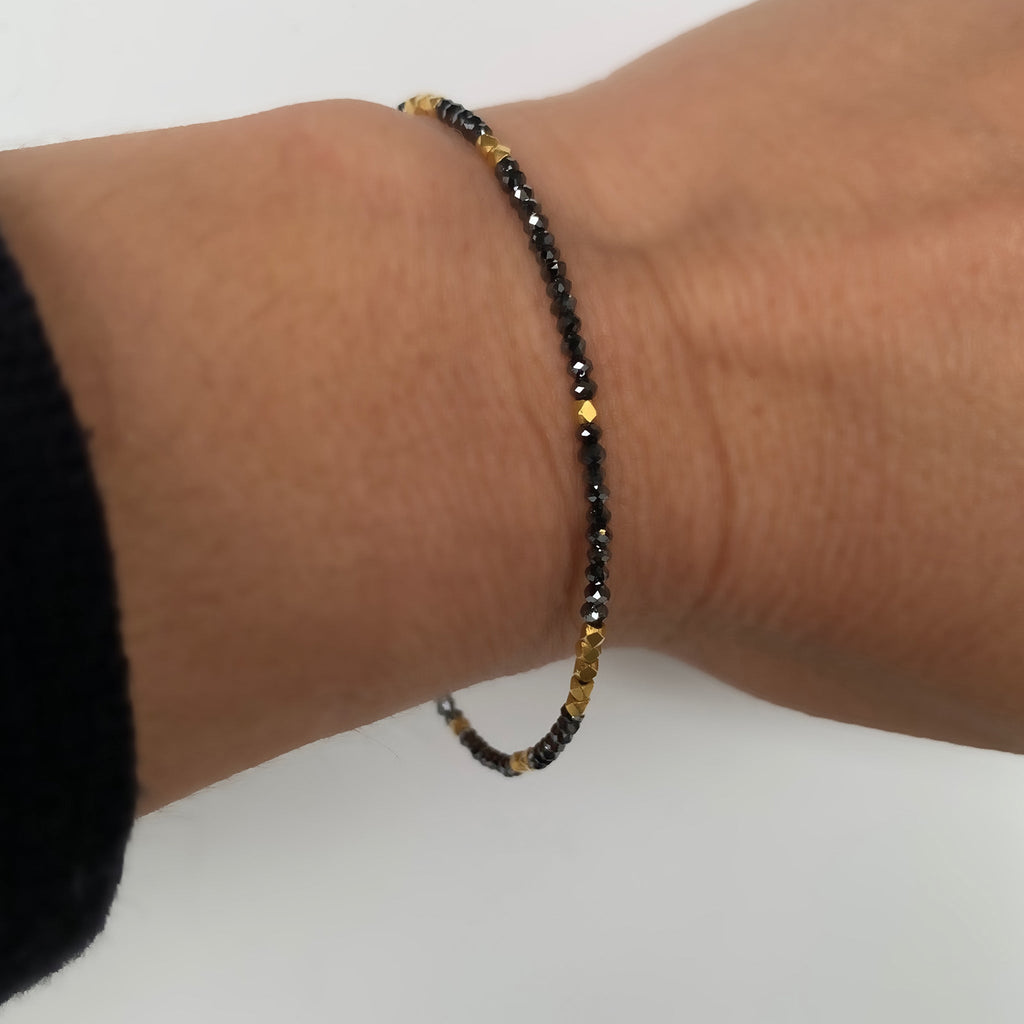 Noir Black Diamond and Gold Bracelet