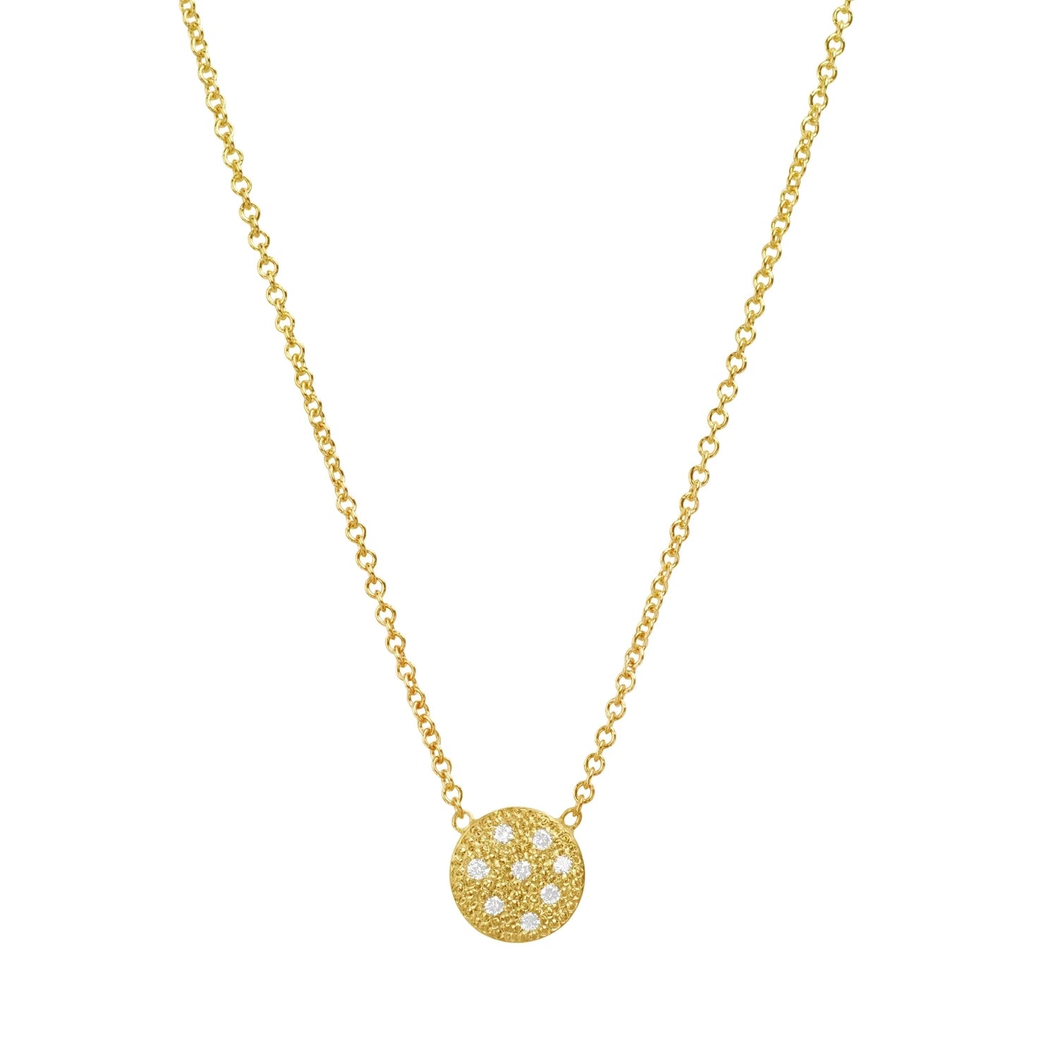 Caroll Diamond Pendant in Yellow Gold
