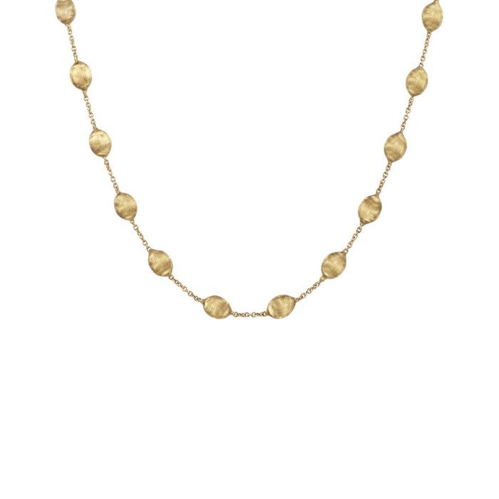 Siviglia Medium Bead Short Necklace in Yellow Gold