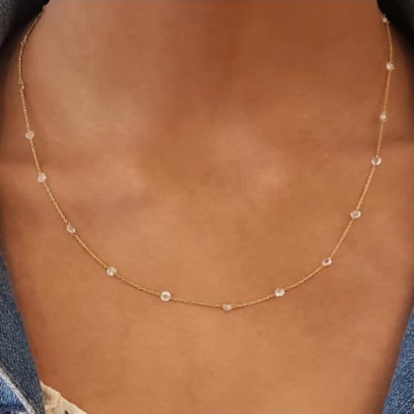 Cien Rosecut Diamond Chain in Rose Gold