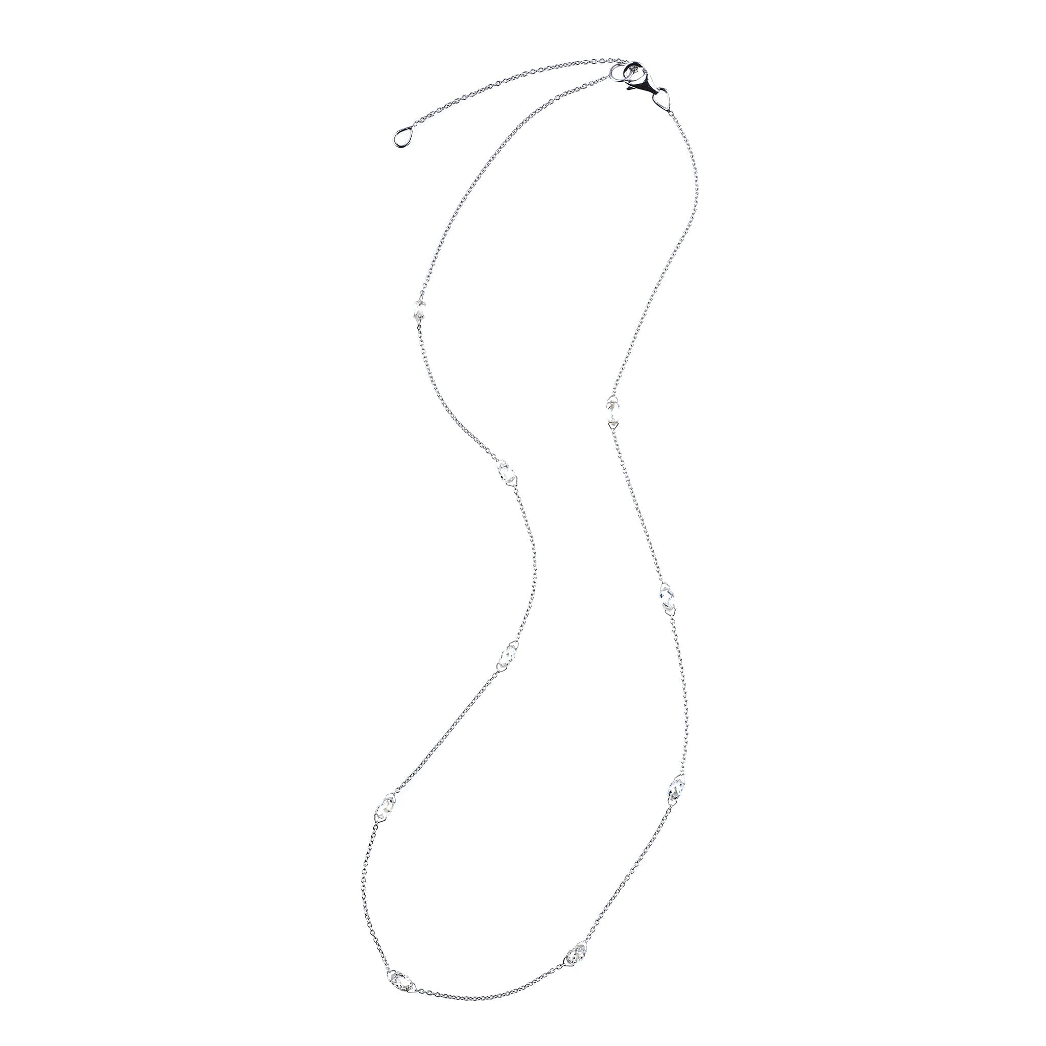 Katherine Diamond Briolette Chain in White Gold