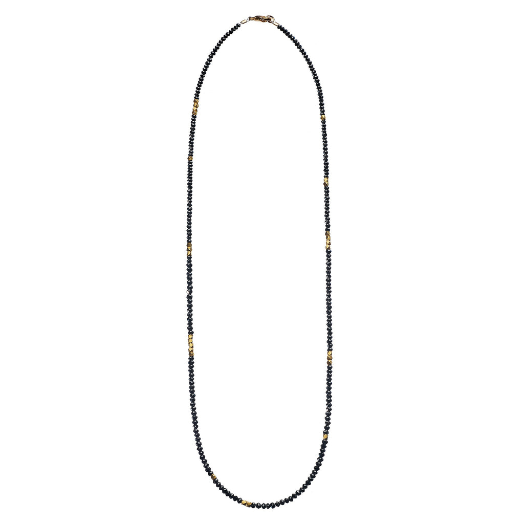 Noir Black Diamond and Gold Necklace